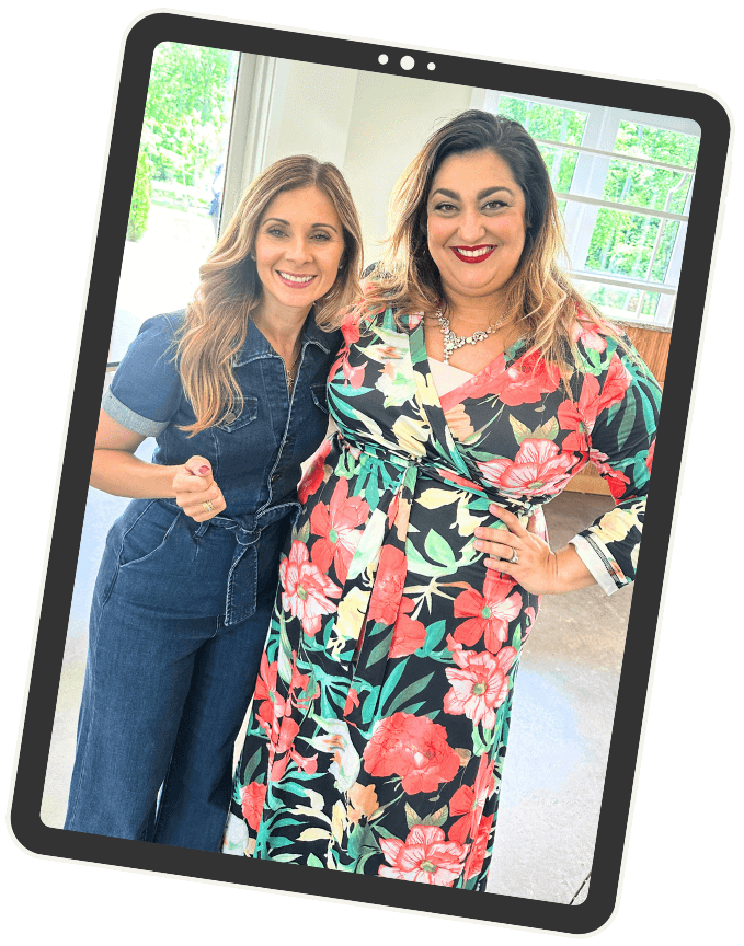 Tina Caul mentoring Charity Massoudi from new agent to team leader