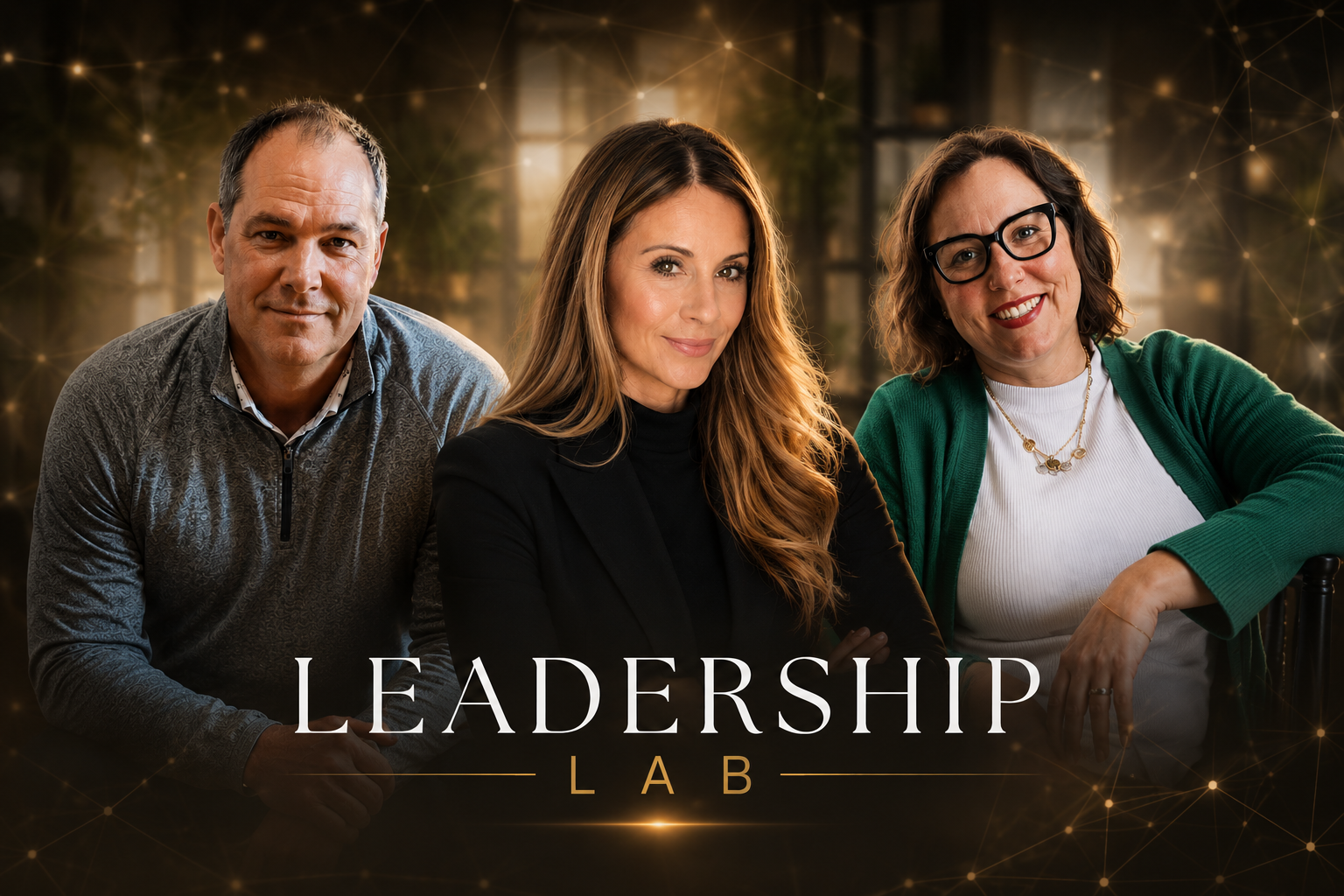 Eric Pfeiffer, Tina Caul, and Dawn Neldon — hosts of Leadership Lab
